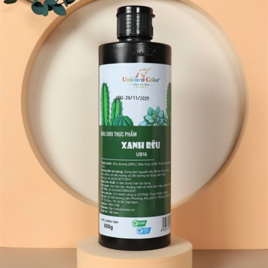UNICORN MÀU THỰC PHẨM XANH RÊU UB16 600G