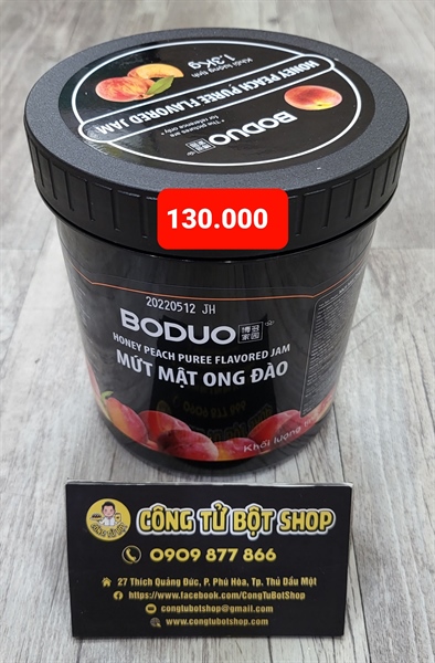 BODUO MỨT MẬT ONG ĐÀO 1.3KG (12/THÙNG)