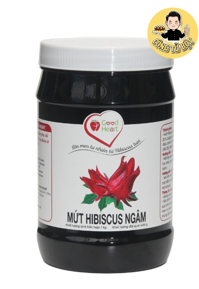 GOOD HEART MỨT HIBISCUS TƯƠI 1KG (12/THÙNG)