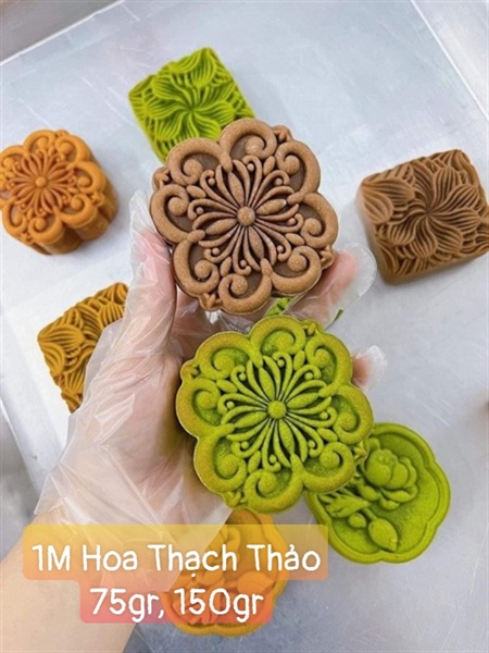 KHUÔN TRUNG THU CÚC THẠCH THẢO 1 MẶT 150G