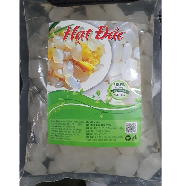 HẠT ĐÁC DUY ANH FOOD BỊCH 1KG
