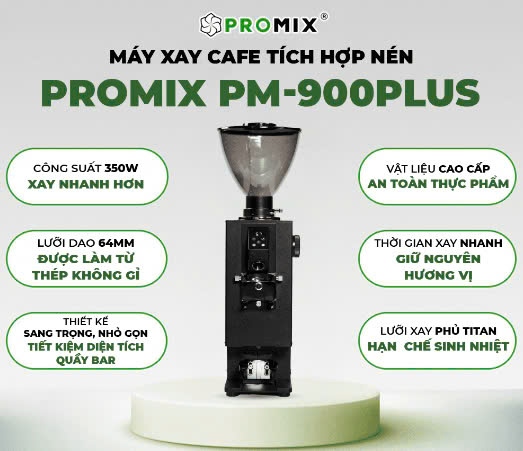 PROMIX MÁY XAY CÀ PHÊ TÍCH HỢP NÉN PM900PLUS