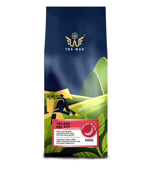 WAO TRÀ ĐEN ĐẶC BIỆT 500G (24/THÙNG)