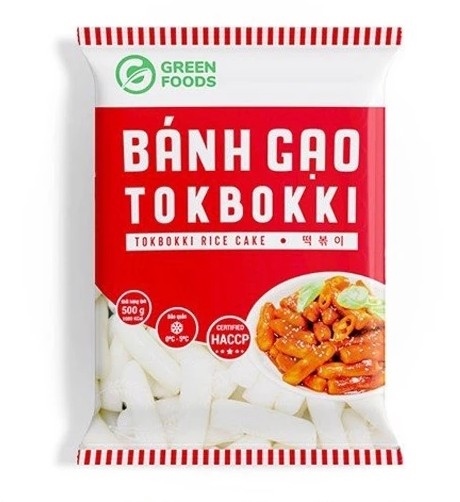GREEN FOODS BÁNH GẠO TOKBOKKI HÀN QUỐC DẠNG THỎI 500G