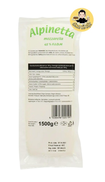 PHÔ MAI KHỐI ALPINETTA ĐỨC 1.5KG