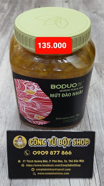 BODUO MỨT ĐÀO NHÀI 1KG (12/THÙNG)