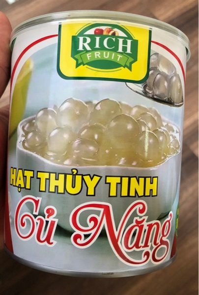 RICH HẠT THUỶ TINH CỦ NĂNG LON 850G