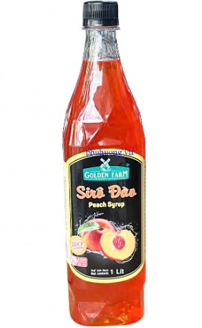 GOLDEN FARM SYRUP ĐÀO 1L (12/THÙNG)