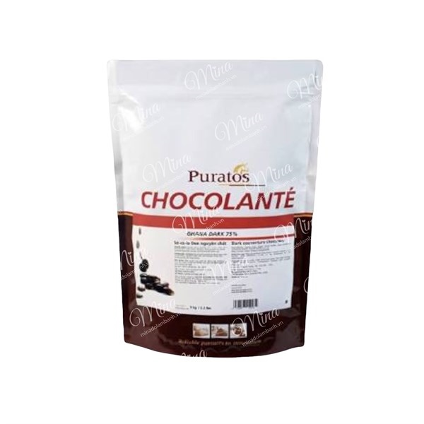 PURATOS SOCOLA NÚT ÁO ĐEN NGUYÊN CHẤT 55% 1KG