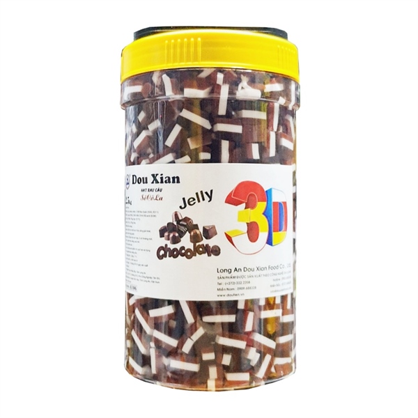 DOU XIAN HẠT TRÁI CÂY CẦU VỒNG VỊ CHOCOLATE 2.5KG MH:6101