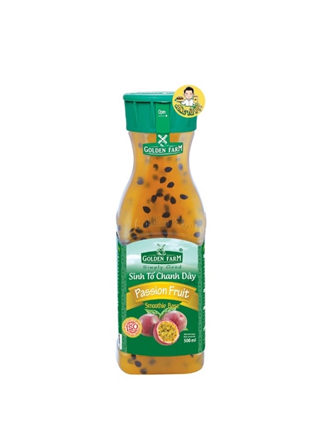 GOLDEN FARM SINH TỐ CHANH DÂY 500ML (24/THÙNG)