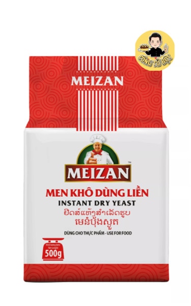 MEIZAN MEN LẠT KHÔ DÙNG LIỀN NHÃN ĐỎ 500G