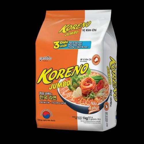 KORENO MÌ NẤU VỊ KIM CHI 1KG (Thùng 100 gói)