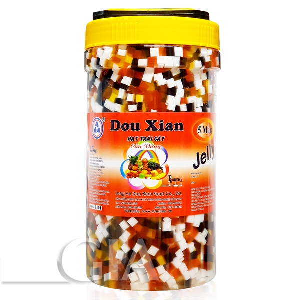 DOU XIAN HẠT TRÁI CÂY CẦU VÒNG 5 MÀU 2.5KG MH:0101