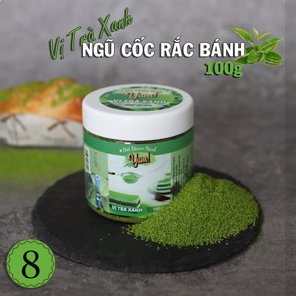BỘT DECOR VỊ TRÀ XANH 100G