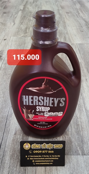 HERSHEY'S SỐT SOCOLA 1.36KG (12/THÙNG)