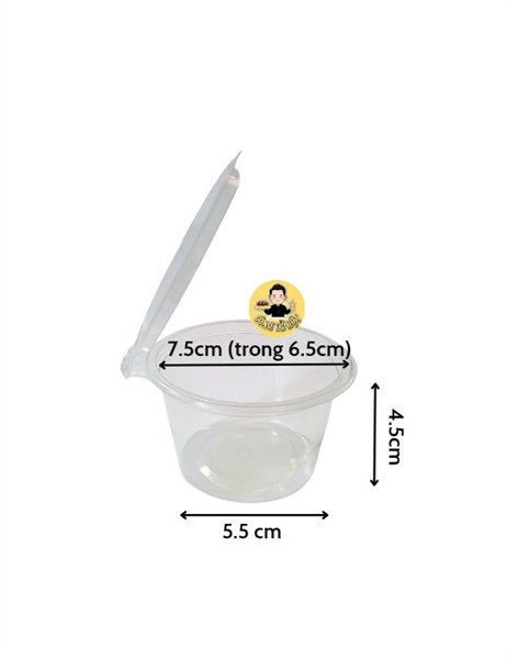 HỦ NHỰA NẮP LIỀN SIZE LỚN 4OZ (50/LỐC-2000/THÙNG)