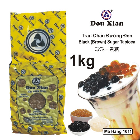 DOU XIAN TRÂN CHÂU ĐƯỜNG ĐEN 1KG SIZE 2.2 (18/THÙNG)