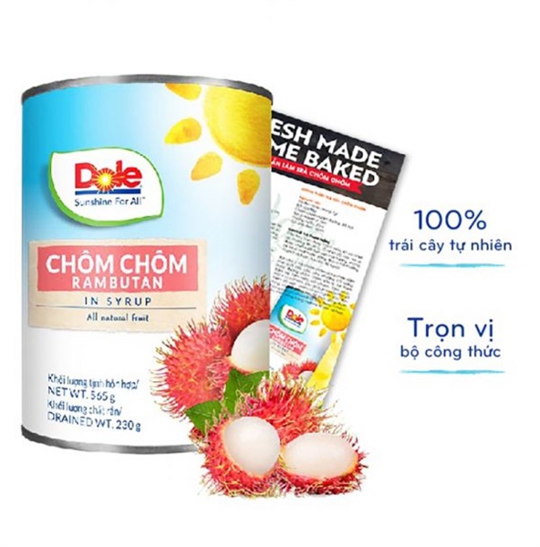 DOLE CHÔM CHÔM ĐÓNG LON 565G