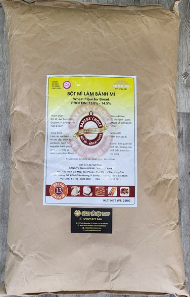 BAKERS CHOICE BỘT MÌ SỐ 13 BAO 25KG