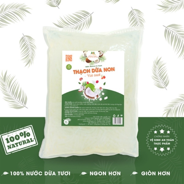 AMAZINGON THẠCH DỪA NON VẢI TƯƠI 1KG