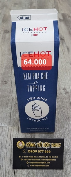 ICE HOT KEM PHA CHẾ TIỆN DỤNG ON TOP 907G (12/THÙNG)