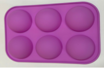 KHUÔN SILICON 6 Ô HÌNH BÁN NGUYỆT 5x3cm