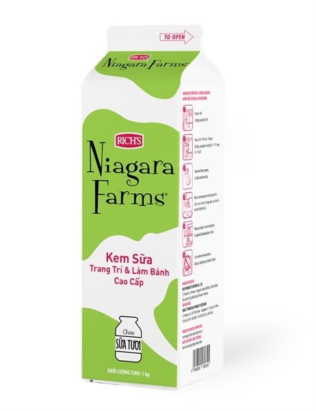 RICH'S NIAGARA MILK TOPPING XANH 1KG (12/THÙNG)