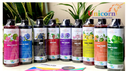 UNICORN MÀU THỰC PHẨM HỒNG DÂU 600GR