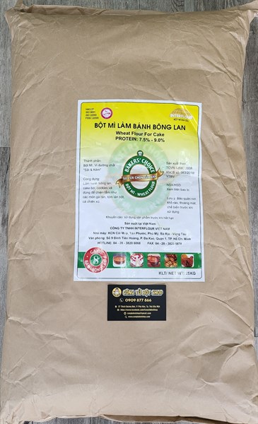 BAKERS CHOICE BỘT MÌ SỐ 8 BAO 25KG