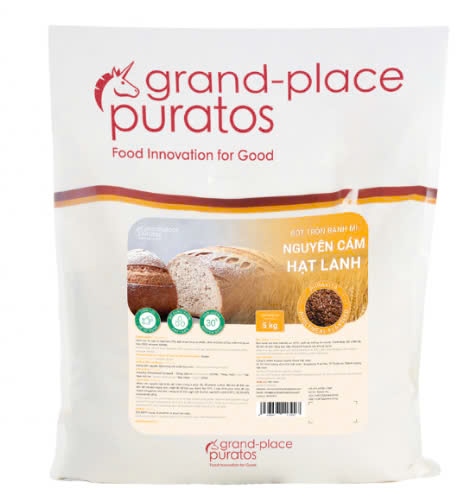 PURATOS BỘT TRỘN BÁNH MÌ NGUYÊN CÁM HẠT LANH 5KG