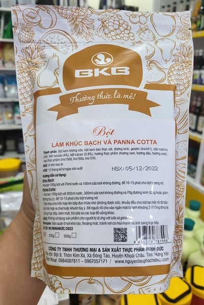 BKB BỘT LÀM KHÚC BẠCH& PANNA COTTA