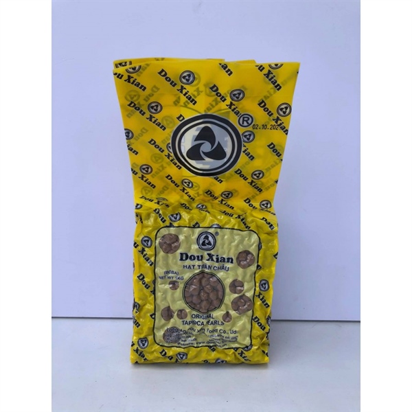 DOU XIAN TRÂN CHÂU ĐƯỜNG ĐEN 1KG SIZE 2.5 (18/THÙNG)