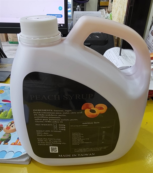 WINGS SYRUP ĐÀO 2.5KG (6/THÙNG)
