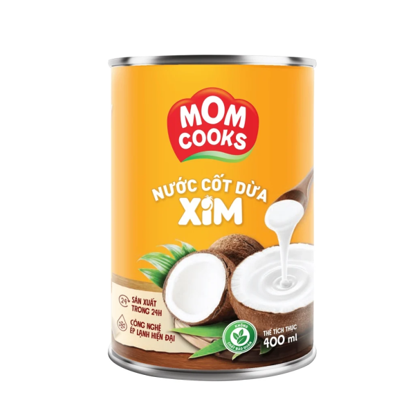 MOM COOKS NƯỚC CỐT DỪA XIM 400ML