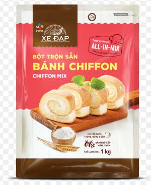 XE ĐẠP BỘT TRỘN SẴN BÁNH CHIFFON 1KG (20/THÙNG)