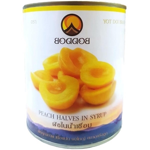 BODDOB ĐÀO THÁI LON 820G (12/THÙNG)