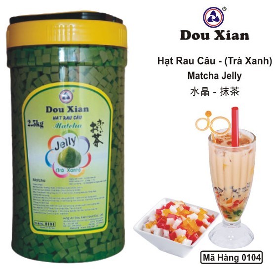 DOU XIAN THẠCH DỪA VỊ TRÀ XANH 2.5KG MH:0104