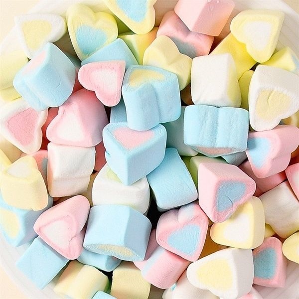 KẸO MARSHMALLOW TIM NHIỀU MÀU 1KG