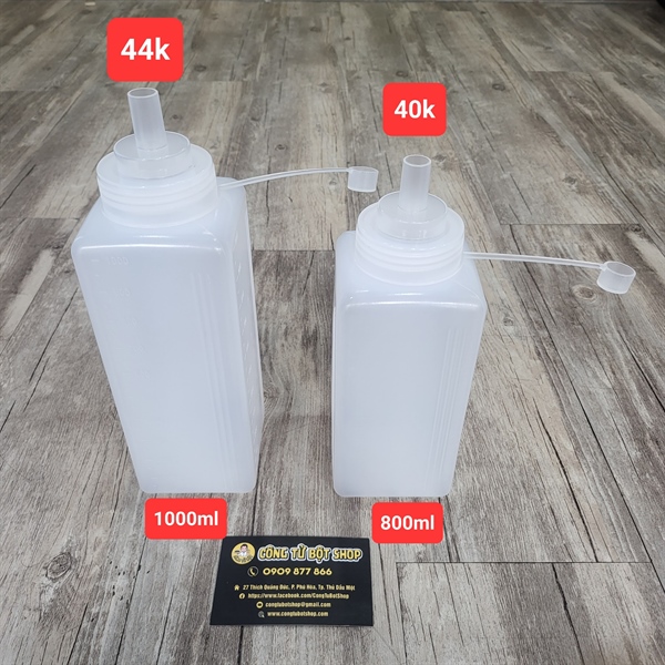 BÌNH SỐT VUÔNG VÒI RỘNG 1L