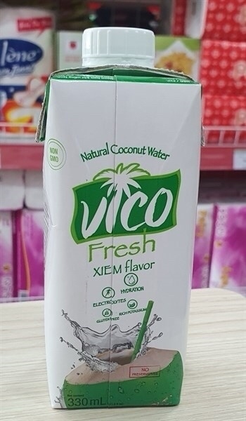 VICO FRESH NƯỚC DỪA XIÊM TƯƠI HỘP 330ML (24/THÙNG)