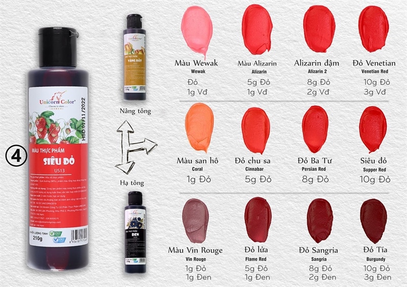 UNICORN MÀU SIÊU ĐỎ 210G