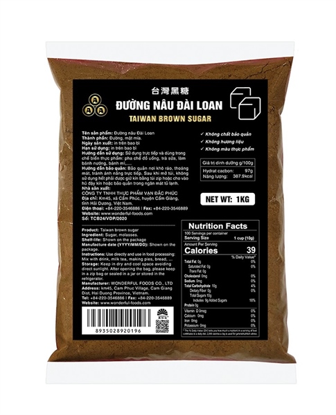 WONDERFUL ĐƯỜNG BỘT NÂU 1KG