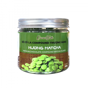 CACAO TALK COMPOUND NÚT ÁO HƯƠNG MATCHA 250G