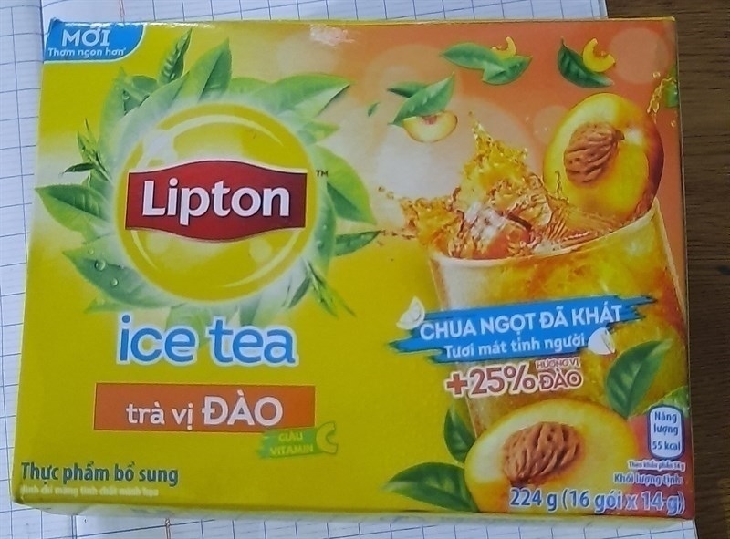 LIPTON ICE TEA VỊ ĐÀO MẬT ONG TẾT HỘP 224G X 16 GÓI & CHANHB29B