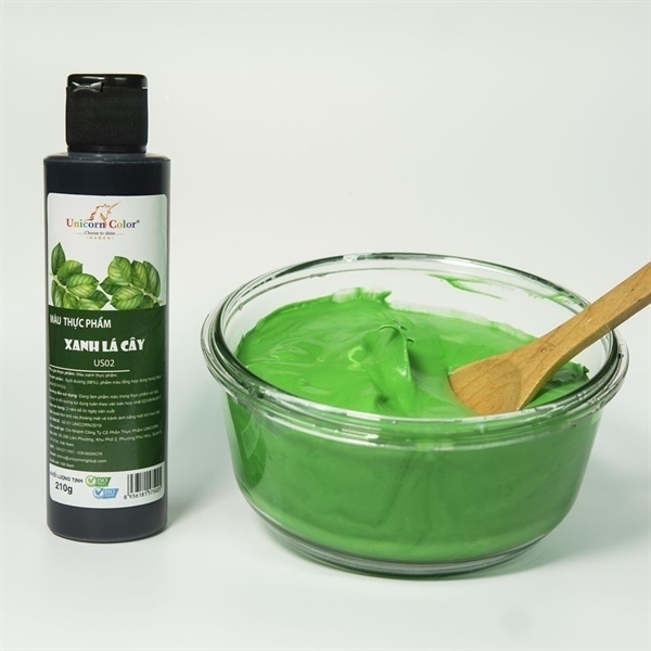 UNICORN MÀU THỰC PHẨM XANH LÁ CÂY 600GR