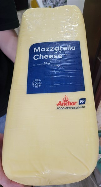 ANCHOR PHÔ MAI MOZZARELLA NEW ZEALAND KHỐI 5KG
