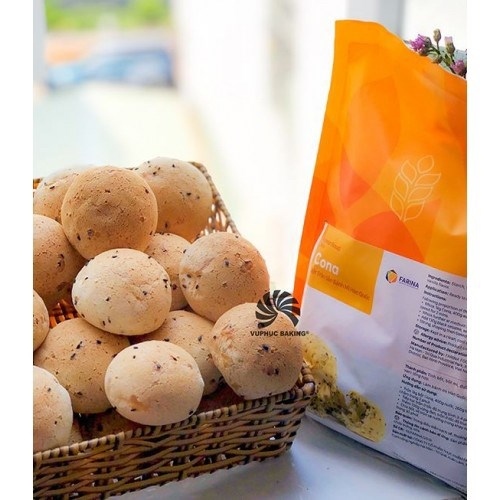FARINA BỘT MÌ TRỘN SẴN MÈ HÀN QUỐC CONA 1KG (20/THÙNG)