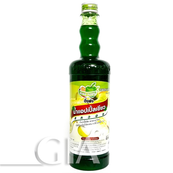 DING FONG SYRUP TÁO XANH 760ML (12/THÙNG)