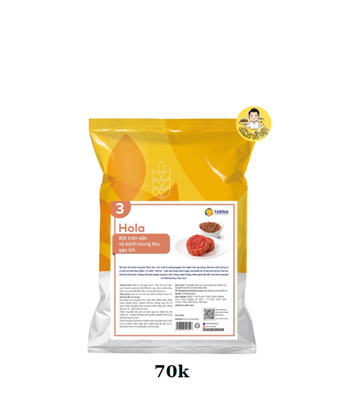 FARINA BỘT TRỘN SẴN VỎ BÁNH TRUNG THU GẠO LỨT HOLA 1KG